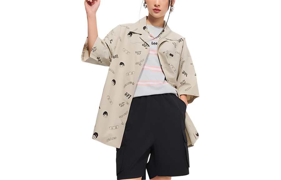 Lee Lee Shirt Unisex Light Asphalt Gray