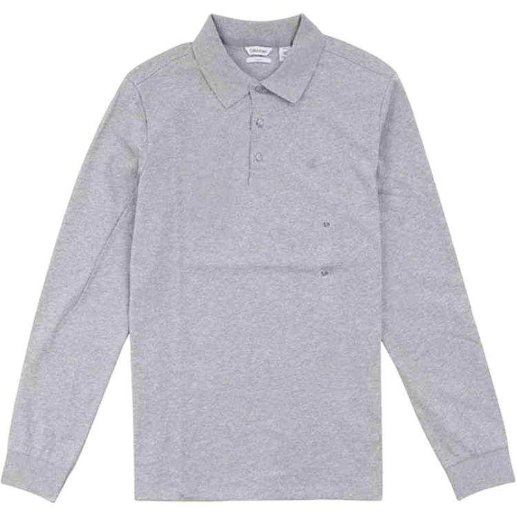 CALVIN KLEIN Polo Shirt Men's Light Gray