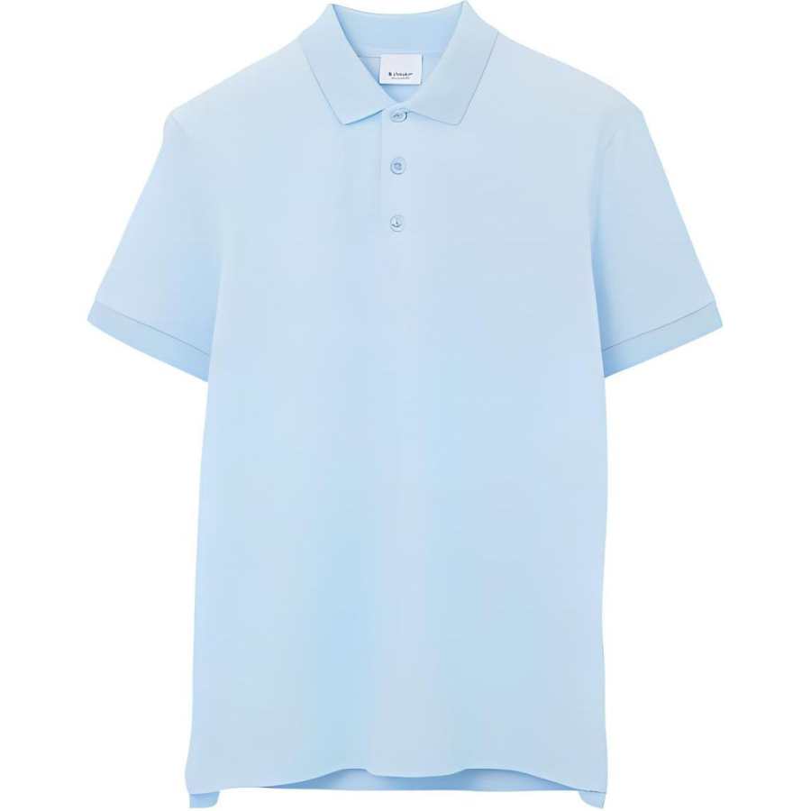 Burberry SS24 Polo Shirt Men's Blue