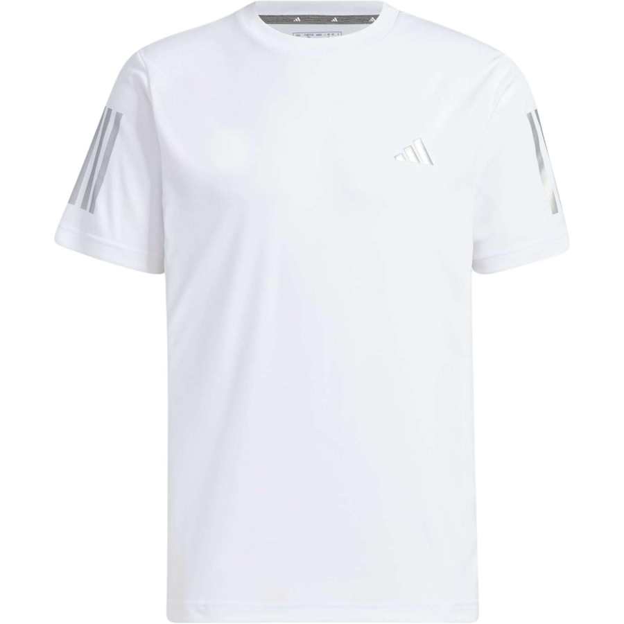 Adidas Adidas AEROREADY T Shirts Men's White Crew Neck Moderate Straight Fit