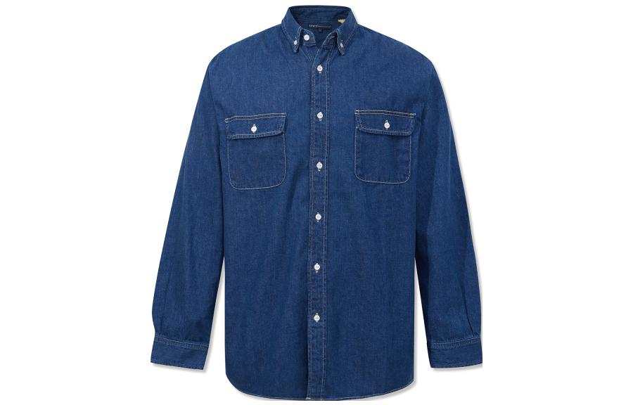 Levis Levis Shirts Men's Blue Pointed Collar Moderate Other