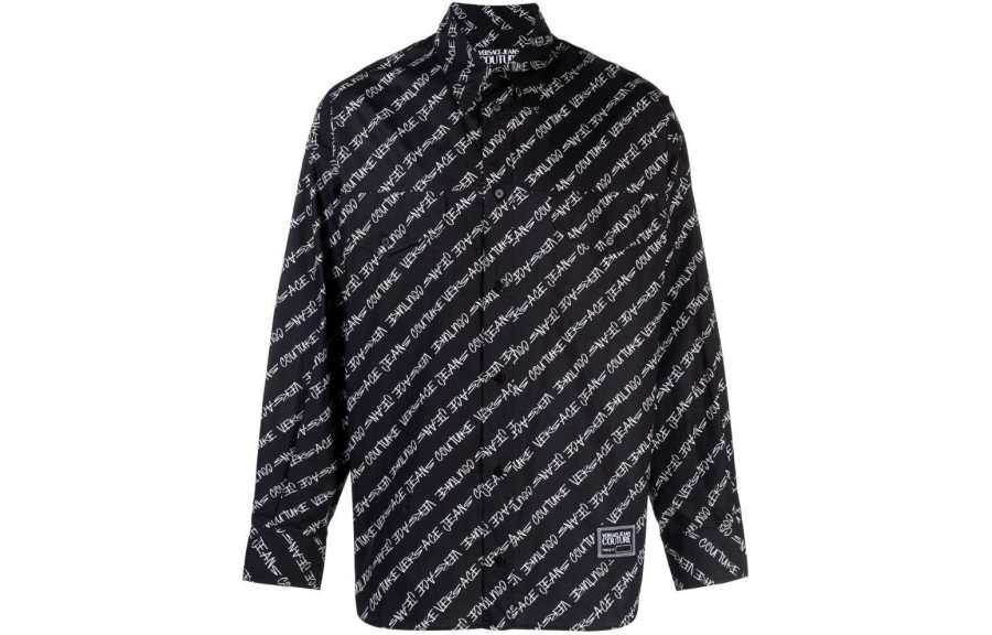 VERSACE JEANS COUTURE Shirt Men's Black