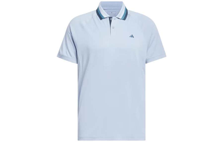 Adidas Adidas Ultimate365 Polo Shirts Men's Light Blue Polo Collar Moderate Straight Fit