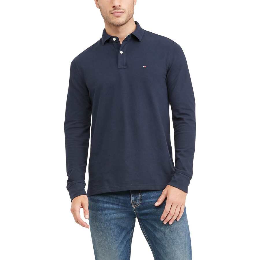 Tommy Hilfiger Polo Shirt Men's Navy Blue