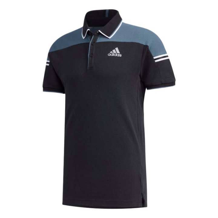 Adidas Adidas Polo Shirt Men's Black/Ruins Blue