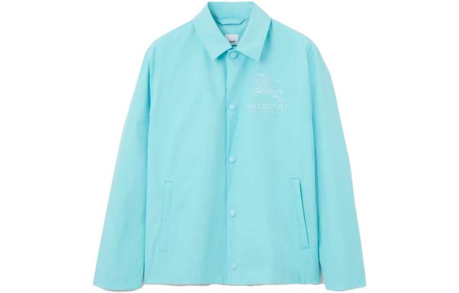 Burberry 【Previous Season】 Equestrian Knight-embroidered shirt jacket