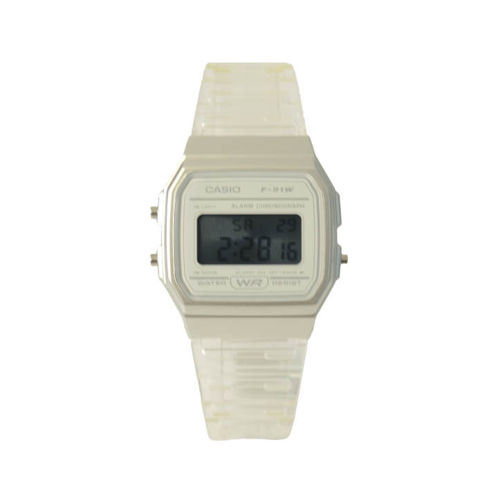 CASIO CASIO Custom Collection Quartz Movement Resin Strap Watch Unisex White Dial