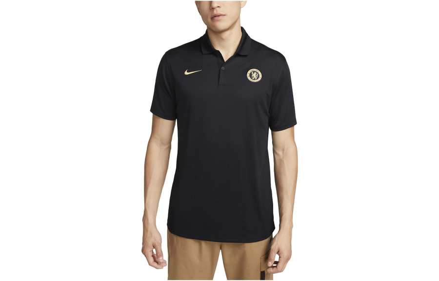 Nike Nike Polo Shirts Men's Black Polo Collar Moderate Straight Fit