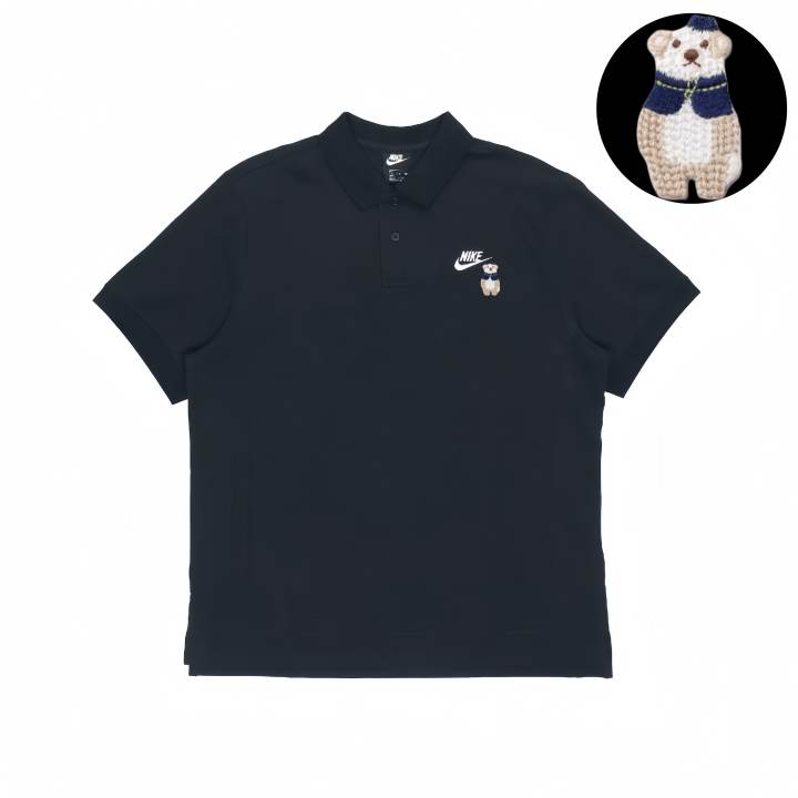 Nike Nike Polo Shirts Unisex Black Polo Collar Moderate Other