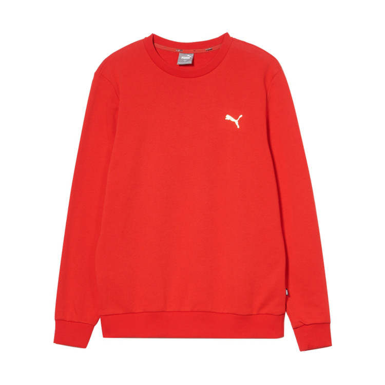 PUMA PUMA Sweatshirts Men's Red Crew Neck Moderate Regular