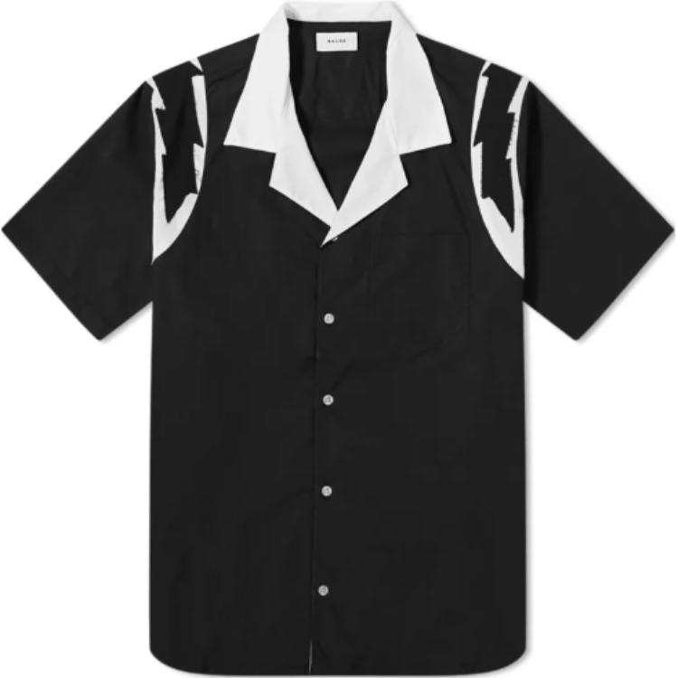 RHUDE Shirts Men's Black Lapel Moderate