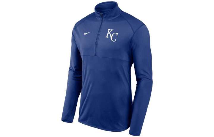 Nike Nike Kansas City s Authentic Collection Men's Nike Dri-FIT Mlb 1/2-Zip Long-Sleeve Top