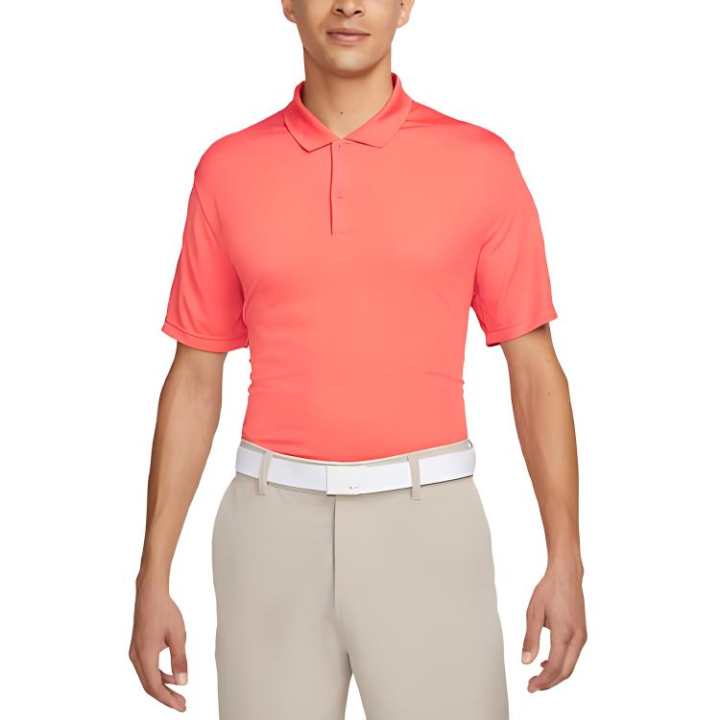 Nike Nike Polo Shirts Men's Watermelon Red Polo Collar Moderate Straight Fit