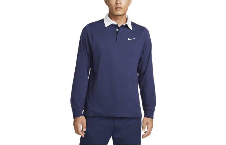 Nike Nike Polo Shirts Men's Marine Blue Polo Collar Moderate Straight Fit