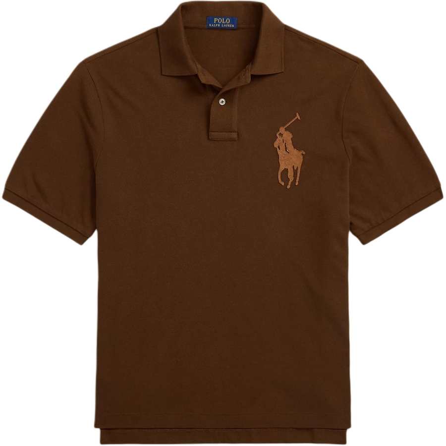 Polo Ralph Lauren Big Pony Polo Shirt Classic Version Men's Mousse Chocolate Brown
