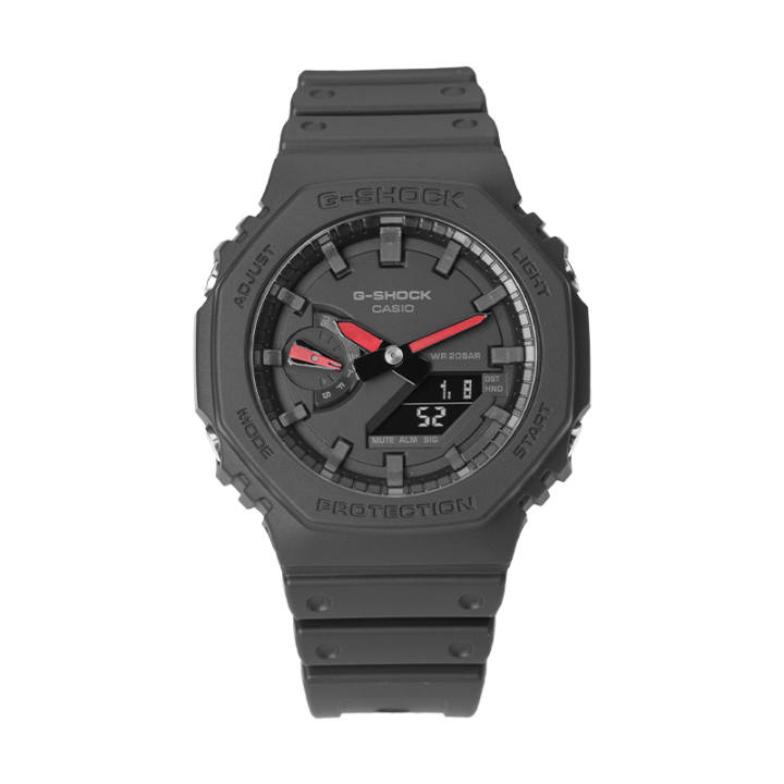 CASIO CASIO Custom Collection Electronic Movement Resin Strap Watch Unisex Black Dial
