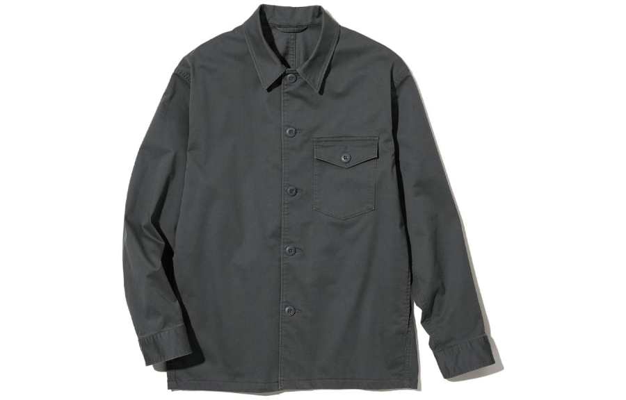 UNIQLO Shirts Men's Dark Gray Lapel Moderate Other