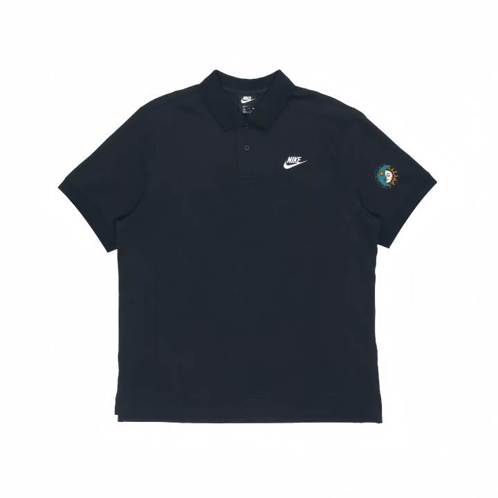 Nike Nike Polo Shirts Unisex Black Polo Collar Moderate Straight Fit