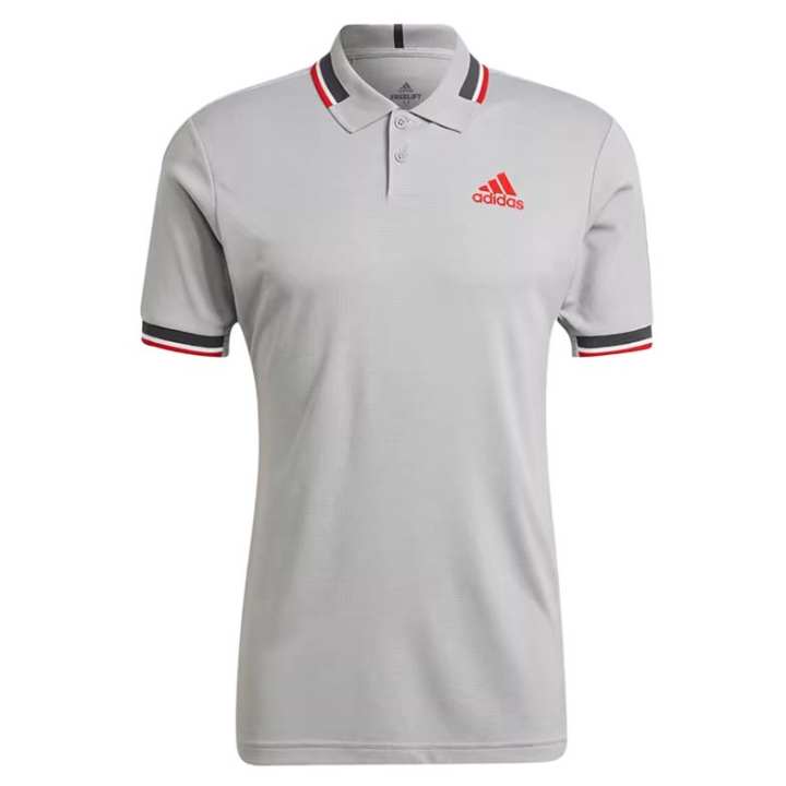 Adidas Adidas Polo Shirts Men's Gray Polo Collar Moderate