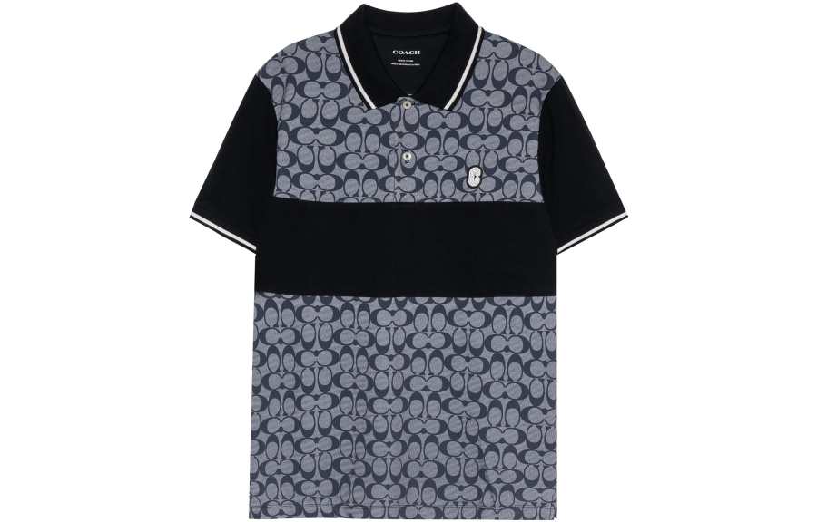 COACH COACH SS23 Polo Shirt Men's Black