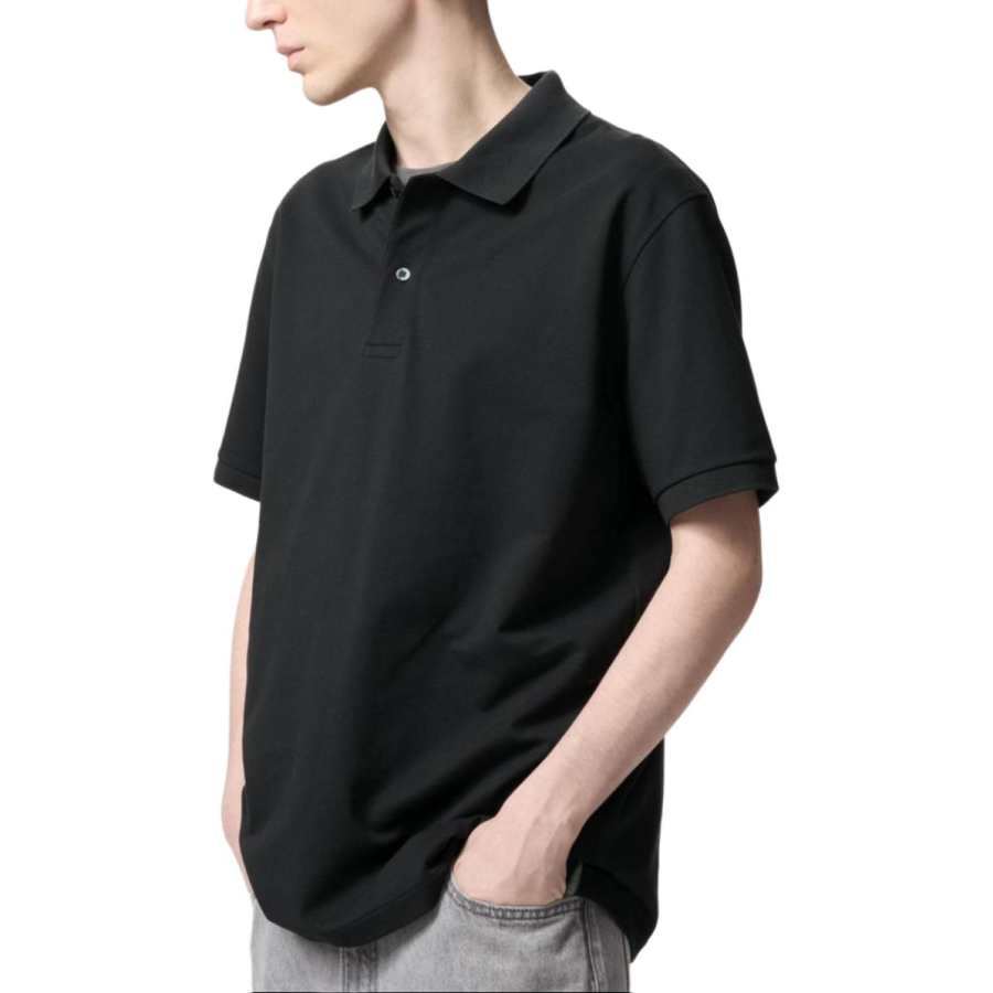 UNIQLO Polo Shirts Men's Black Moderate Other
