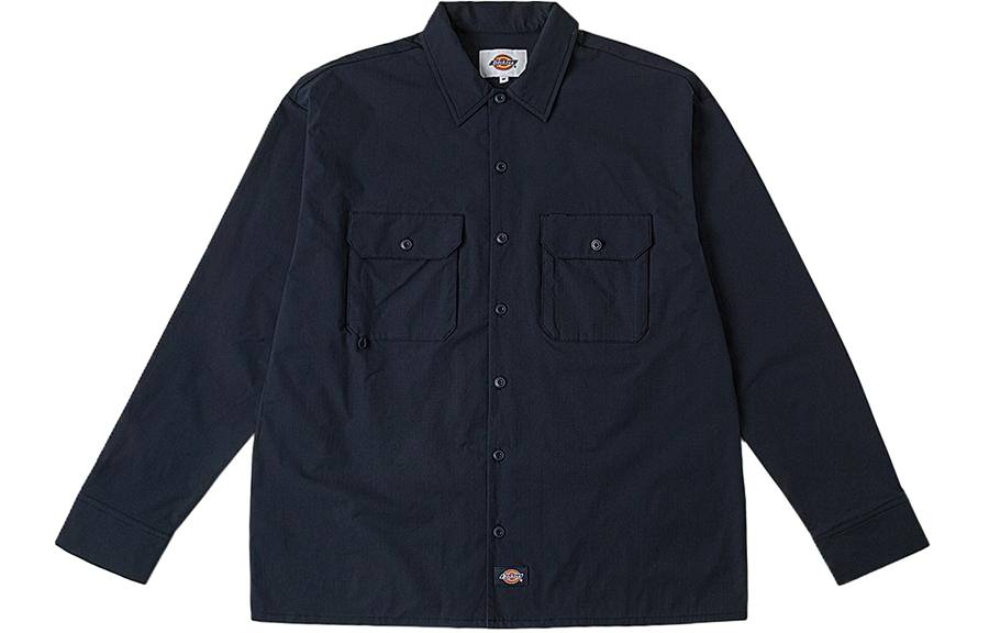 Dickies Shirts Unisex Pointed Collar Moderate Other