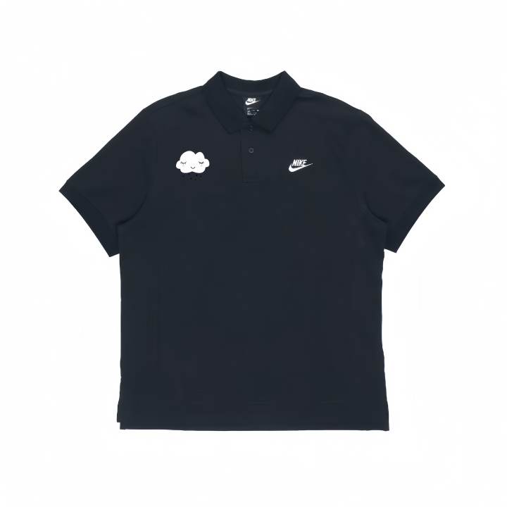 Nike Nike Polo Shirts Unisex Black Lapel Moderate Straight Fit