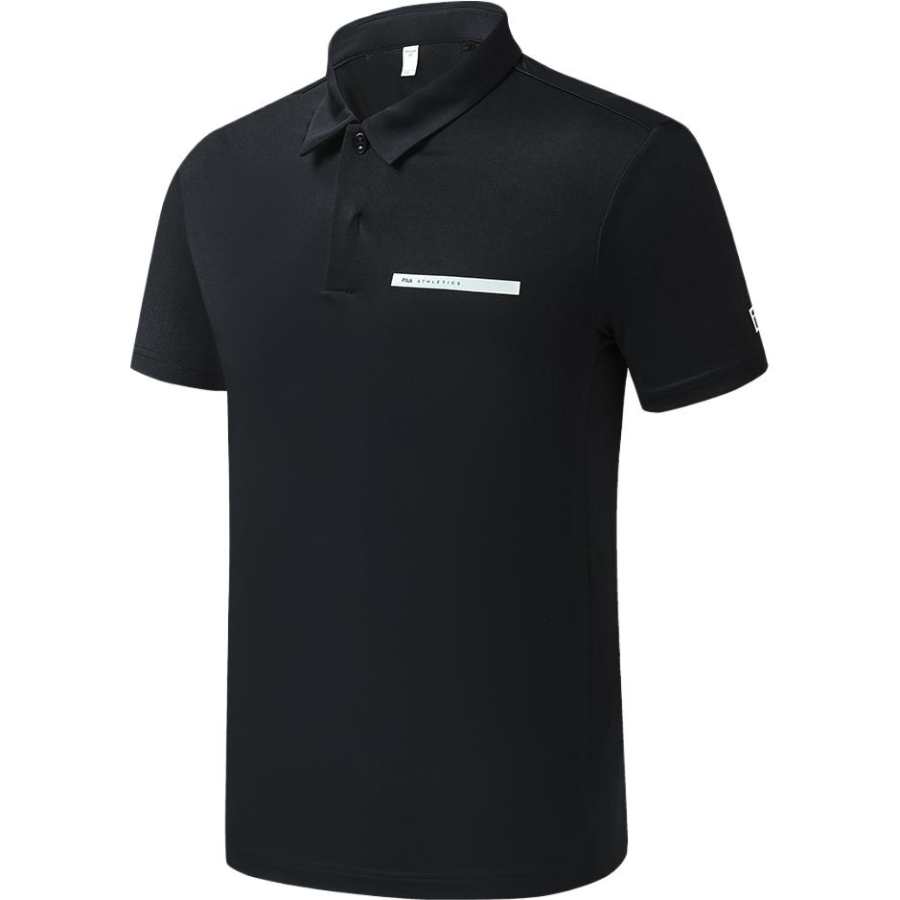 FILA Polo Shirt Men's Pitch Black
