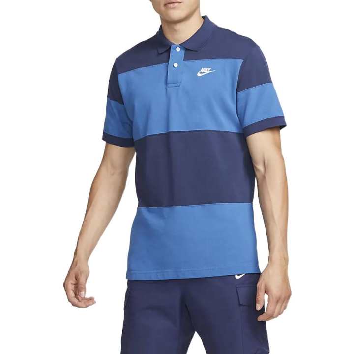 Nike Nike Polo Shirts Men's Blue Moderate Straight Fit