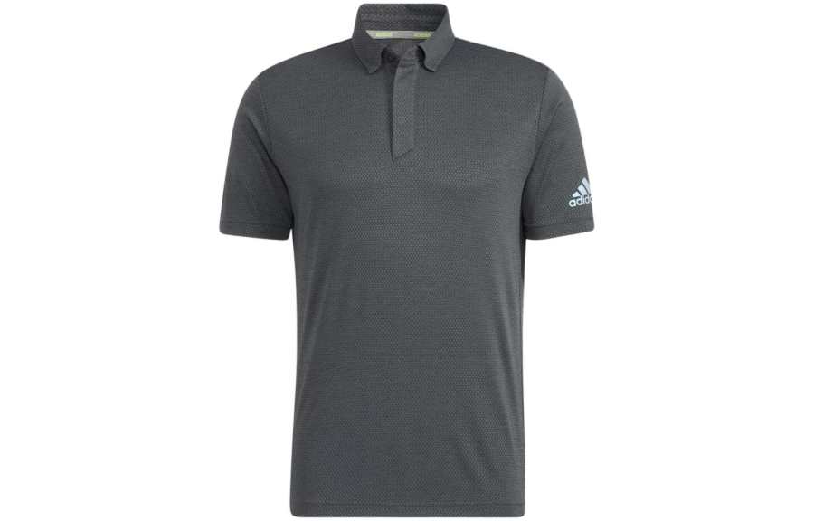 Adidas Adidas Polo Shirts Men's Gray Polo Collar Moderate Straight Fit