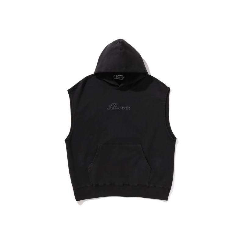 A BATHING APE Garment Dyed Sleeveless Hoodie