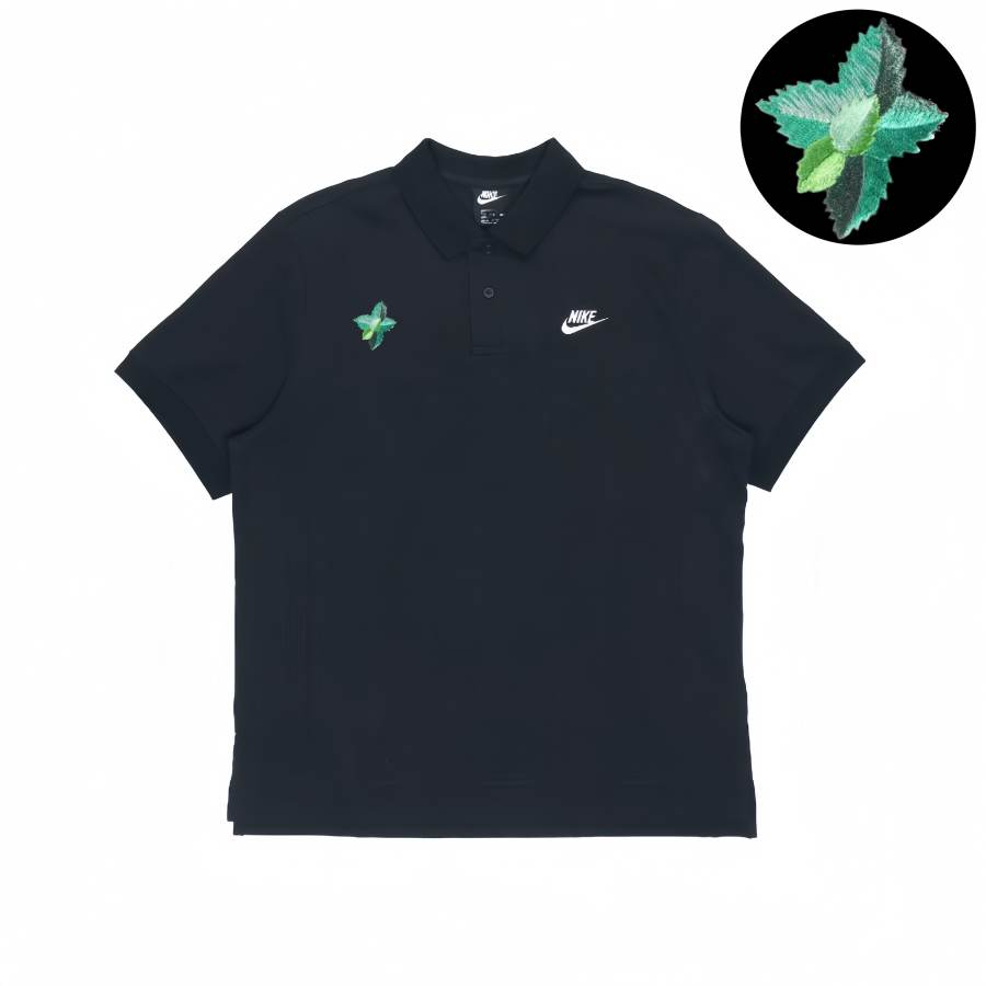 Nike Nike Polo Shirts Unisex Black Polo Collar Moderate Straight Fit