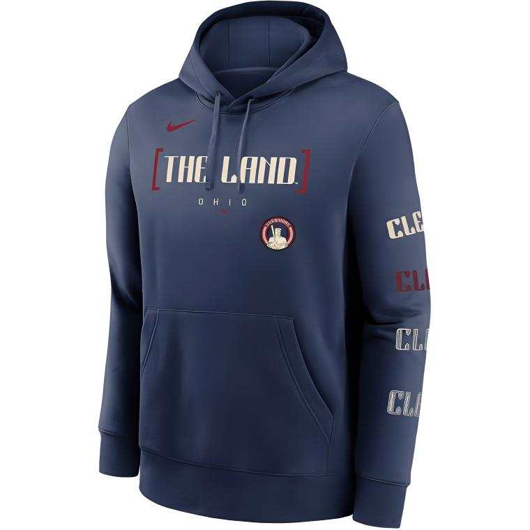 Nike Nike Cleveland Guardians City Connect Club Sweatshirt Men's Marine Blue