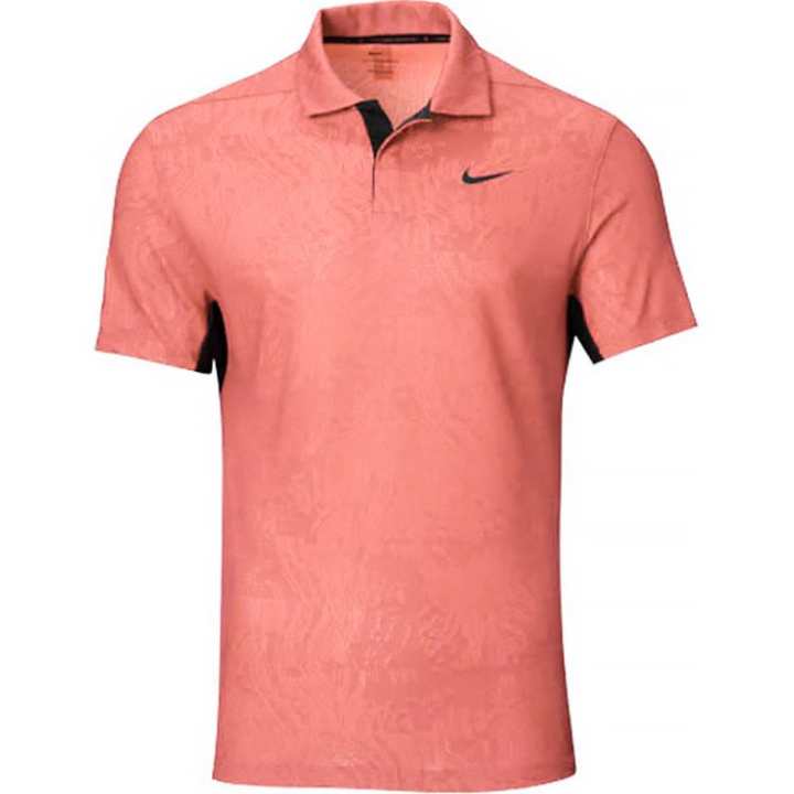 Nike Nike Polo Shirts Men's Pink Polo Collar Moderate Straight Fit