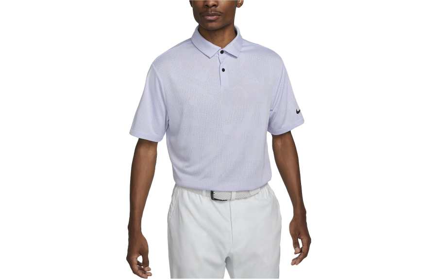 Nike Nike Polo Shirts Men's Light Purple Polo Collar Moderate Straight Fit