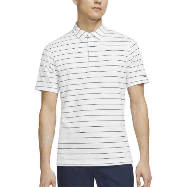 Nike Nike Polo Shirts Men's White Polo Collar Moderate Straight Fit