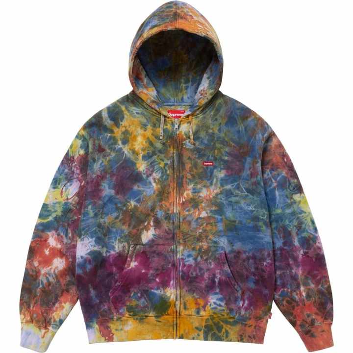 Supreme Supreme Overdyed Small Box Zip Up Hooded Sweatshirt