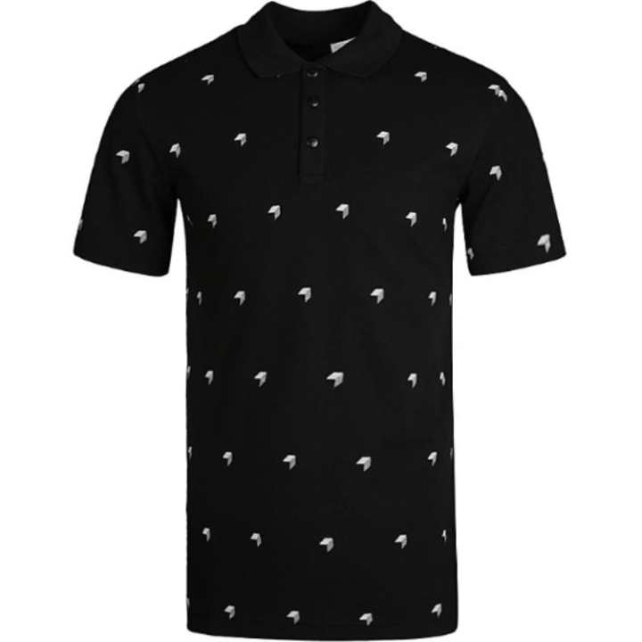 Adidas Adidas Polo Shirts Men's Black Polo Collar Moderate