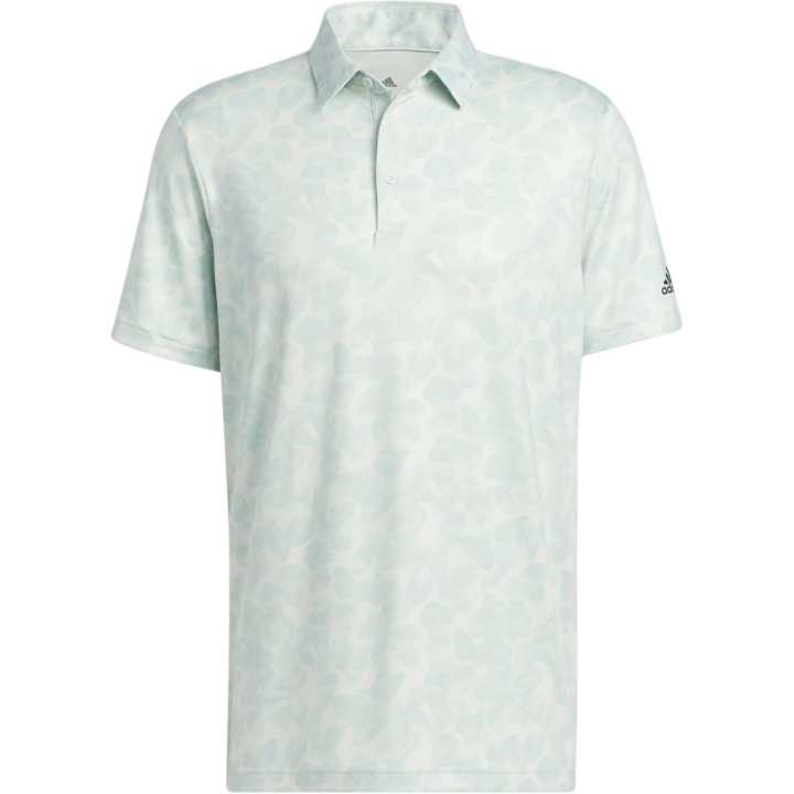 Adidas Adidas Polo Shirts Men's Green Polo Collar Moderate Straight Fit