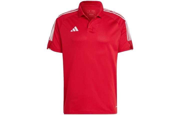 Adidas Adidas Polo Shirts Men's Red Polo Collar Moderate Straight Fit