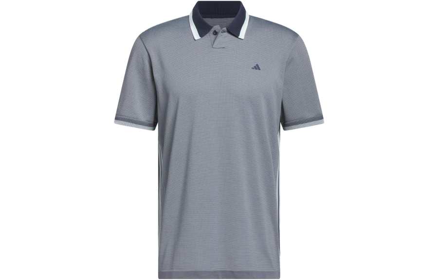 Adidas Adidas Ultimate365 Polo Shirts Men's Blue Gray Polo Collar Moderate Straight Fit