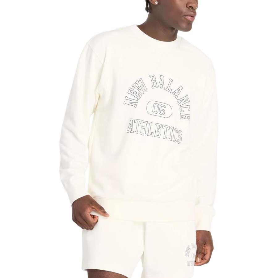 New Balance New Balance Graphic French Terry Sweatshirt Men's Sea Salt Color