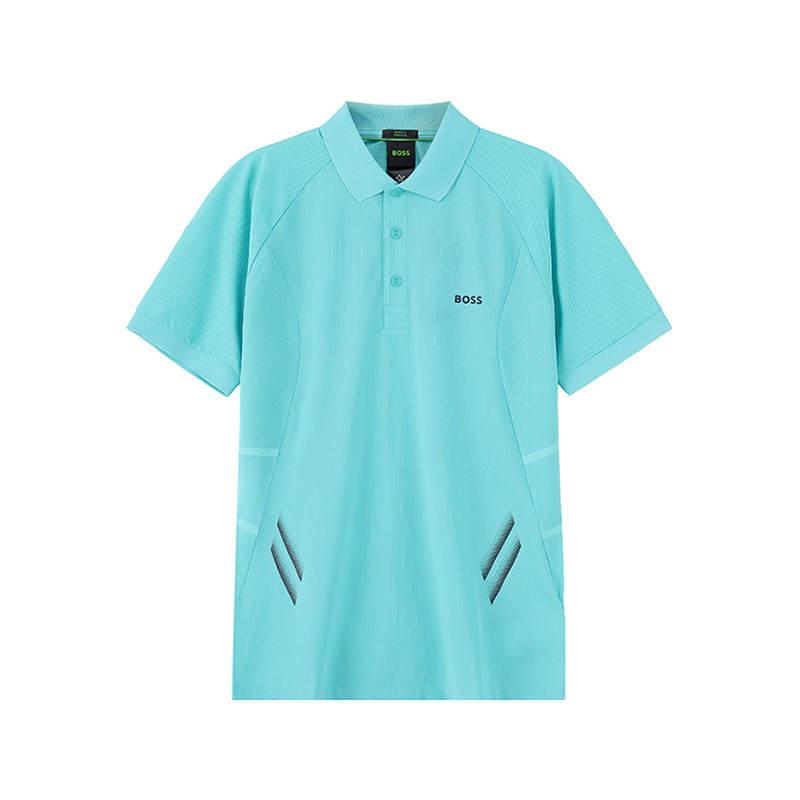 HUGO BOSS Polo Shirt Slim Fit Men's Lake Blue