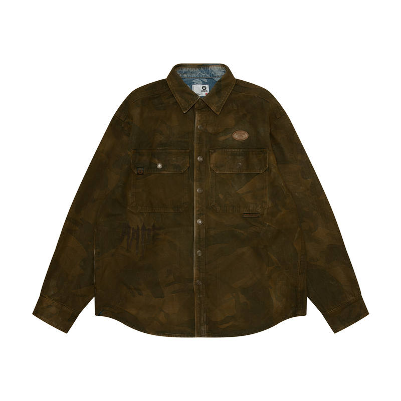 Aape Aape Shirts Men's BWK/Brown Moderate