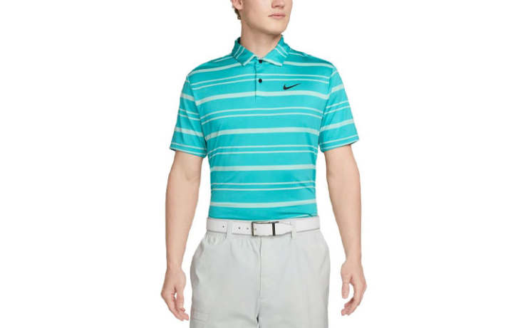 Nike Nike Polo Shirts Men's Sky Blue Polo Collar Moderate Straight Fit