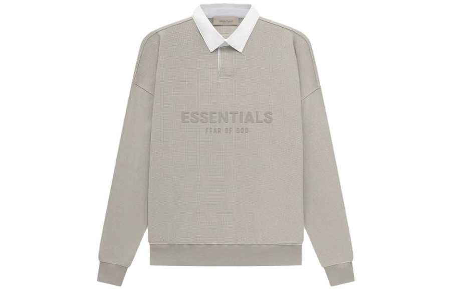 Fear Of God Essentials SS23 Polo Shirt Men's Seal Gray