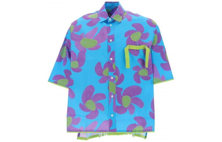 Jacquemus Jacquemus Shirts Men's Blue Lapel Moderate Other