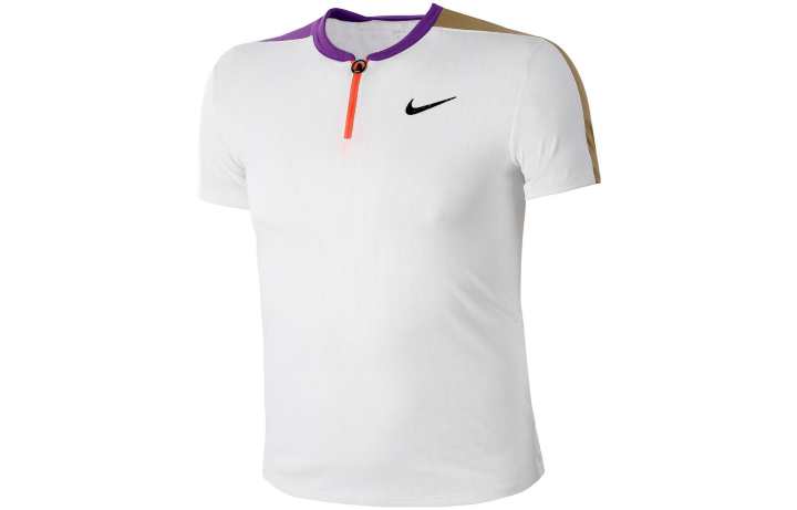 Nike Nike Polo Shirts Men's White Polo Collar Moderate Straight Fit