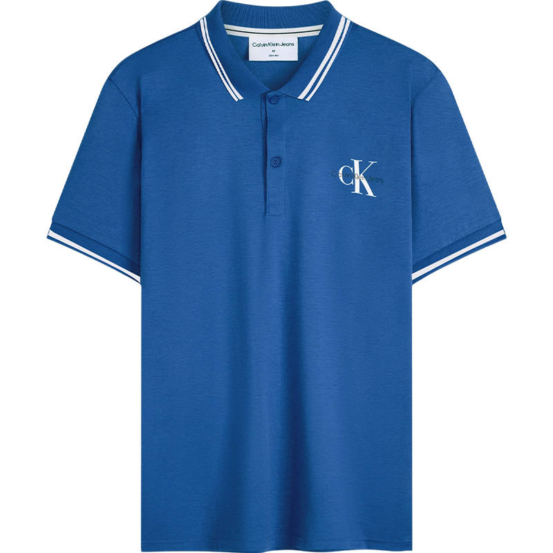 CALVIN KLEIN Polo Shirt Men's Blue