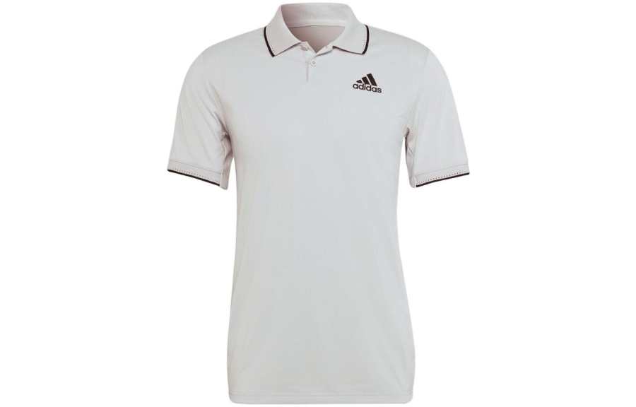 Adidas Adidas Polo Shirts Men's Gray Polo Collar Moderate Straight Fit